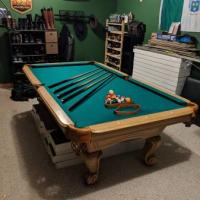 8ft Slate Pool Table